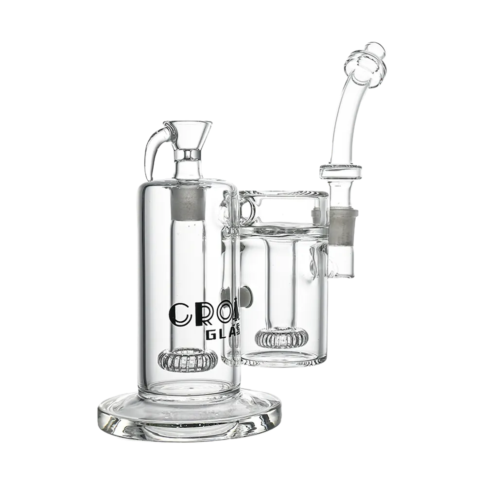 Croia Glass 10" Dual-Chamber External Recycler Bong | Croia Glass