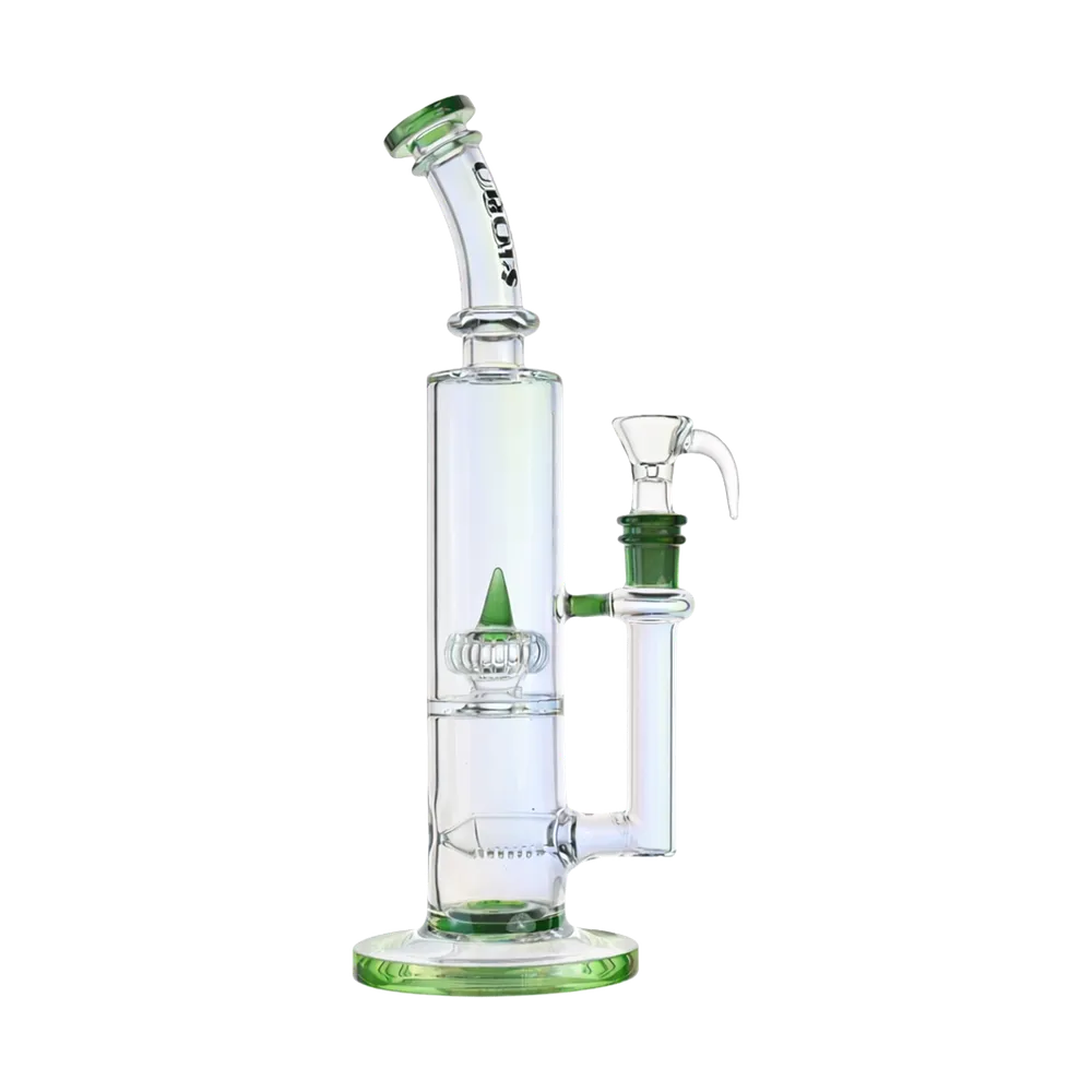 Croia Glass 10" Dual Chamber Scientific Bong with Inline and Rocket Perc | Croia Glass