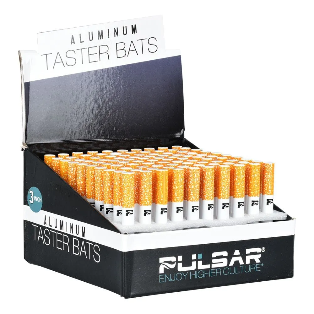 100CT DISPLAY - Pulsar Metal Cigarette Taster Bat - 2"