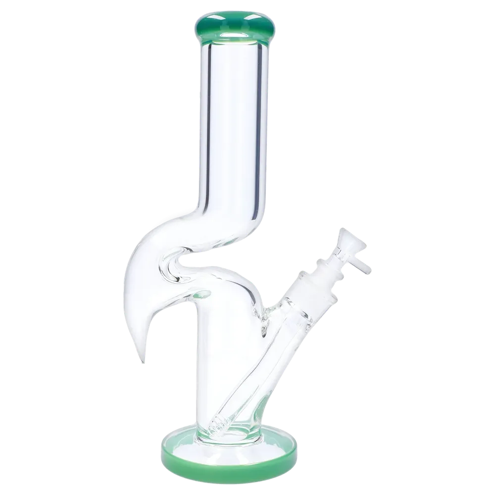 Cloud Cali Inc 14-inch Zig Zag Straight Tube Bong