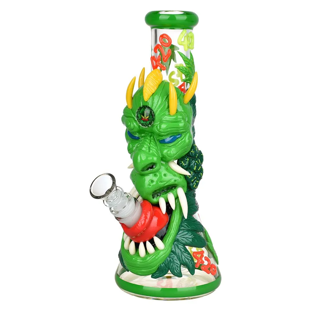 DankStop 420 Dragon Glow in Dark Beaker Bong