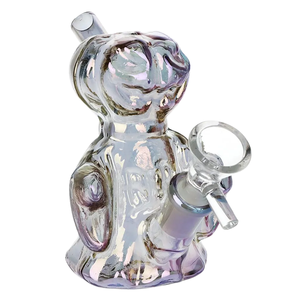 SeshGear 4CT BUNDLE Jack-O-Lantern Ghost Glass Bubbler - 4" / Assorted Colors