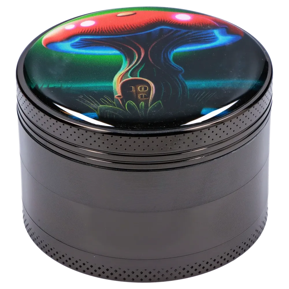 Cloud Cali Inc 63mm Chrome w/ Mushroom House Grinder