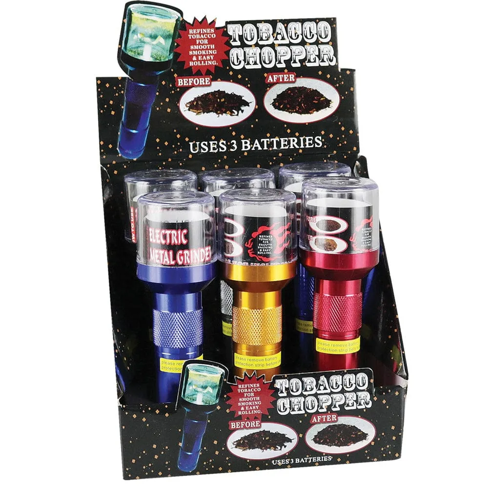 6PC DISPLAY - Handheld Electric Grinder - 5.75" / Asst Color