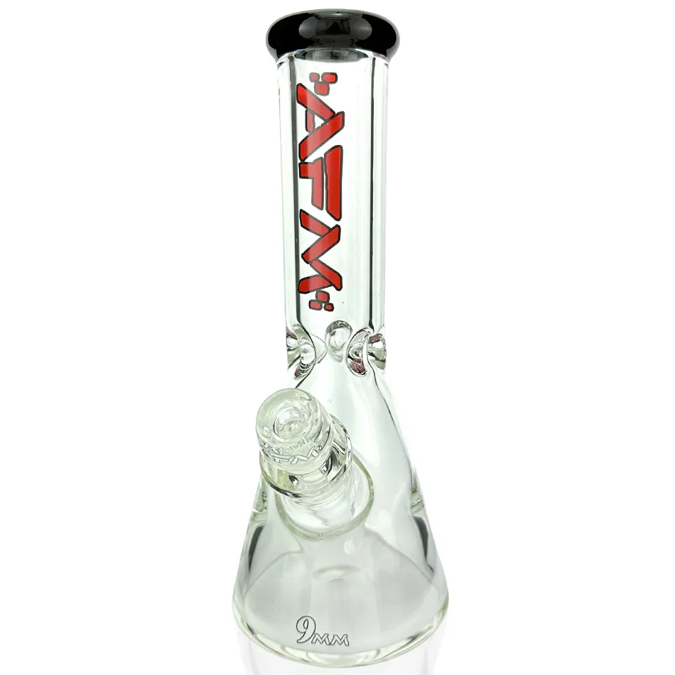 AFM Smoke 12" Heavy Boi Colored Lip 9mm Beaker Bong