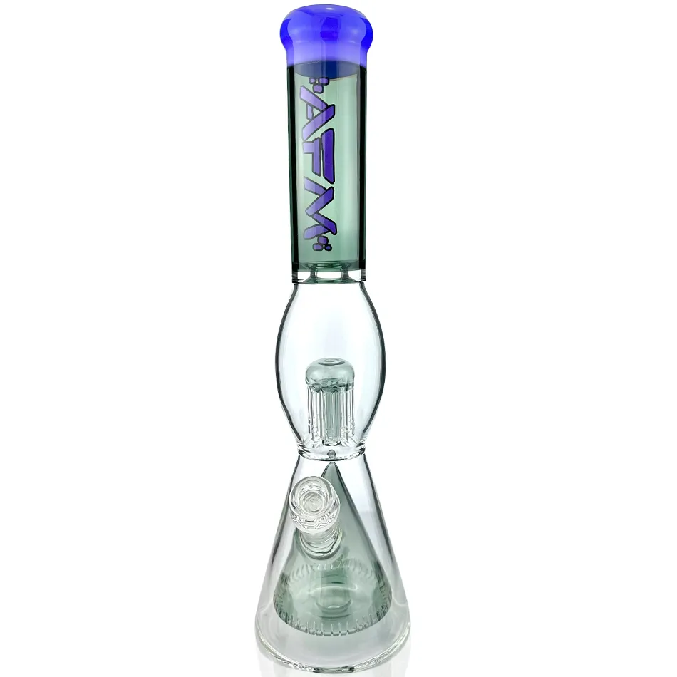 AFM Smoke 16" UFO Pyramid Perc Glass Beaker Bong