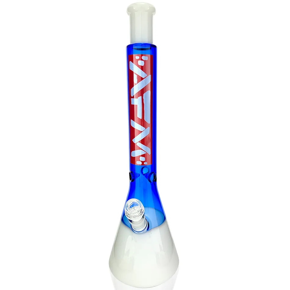 AFM Smoke 18" Red Label Quasar Glass Beaker Bong