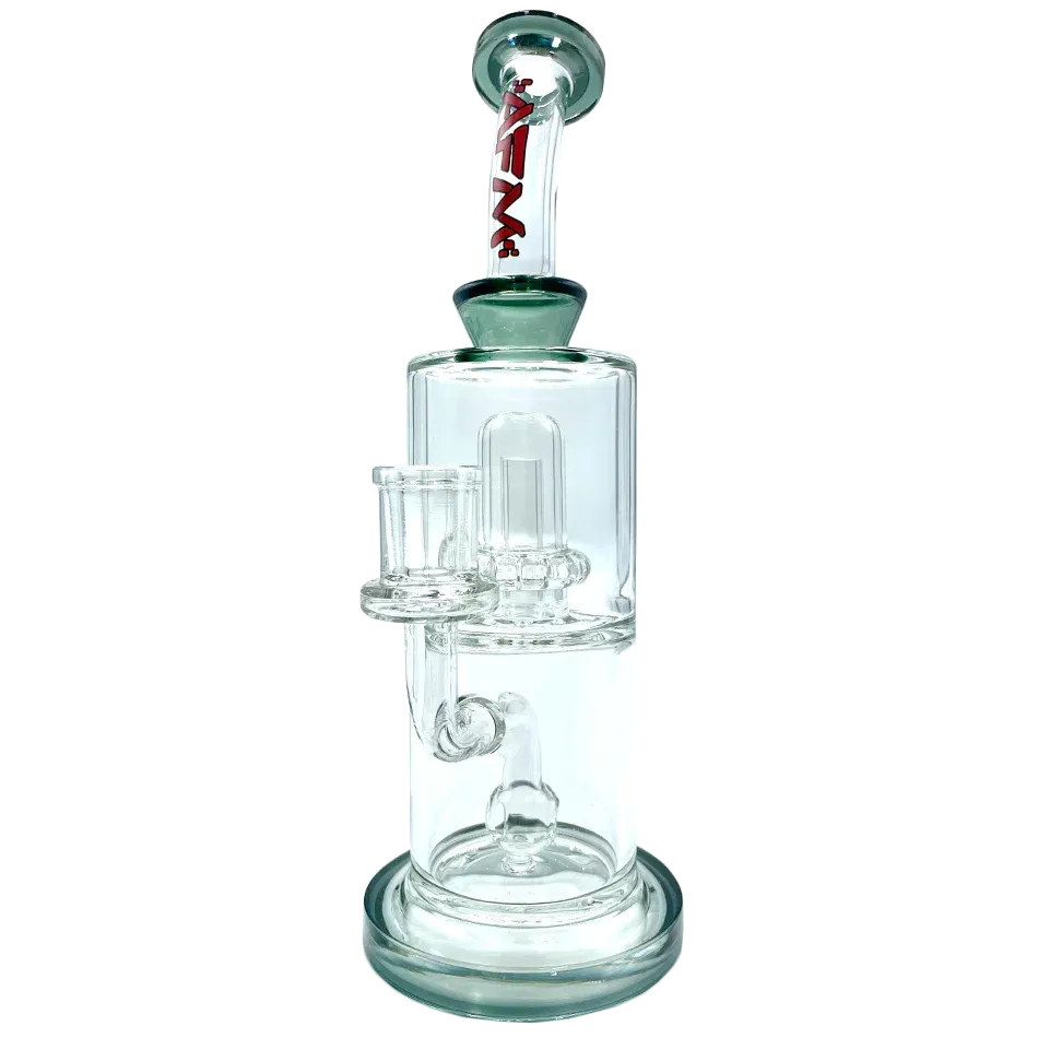 AFM Smoke Dot Double Perc Glass Rig