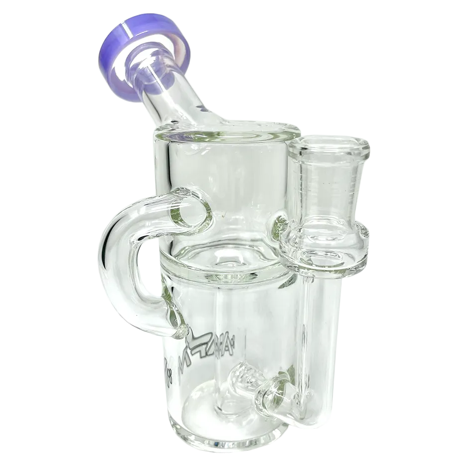 AFM Smoke Power Can Clear Glass Recycler Mini Dab Rig