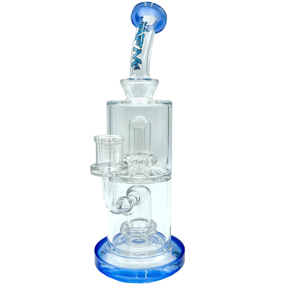 AFM Smoke UFO Double Perc Glass Rig