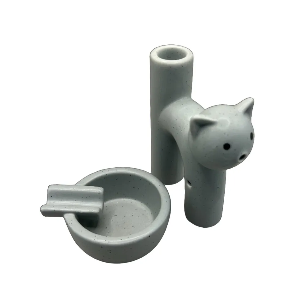 Art of Smoke Kitty Cat Pipe & Ashtray