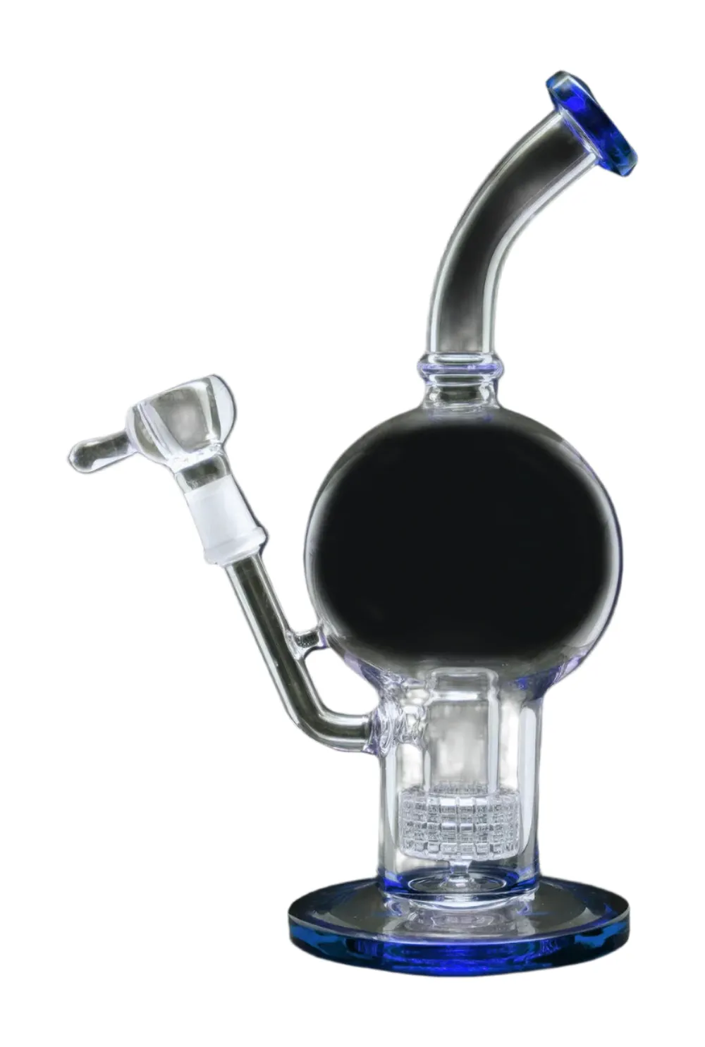 DankStop Bent Neck Ball with Matrix Perc Bong - 10 in.
