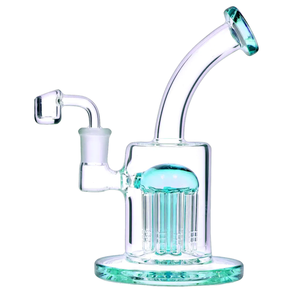 DankStop Bent Neck with Tree Perc Dab Rig - 8 in.