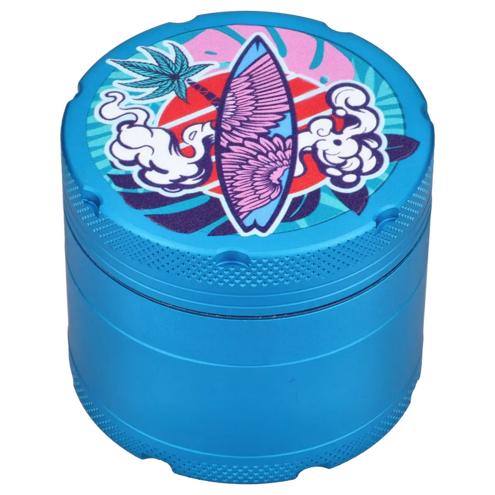 DankStop Cabana Cannabis Co. 3-Stage Grinder Swell Blue