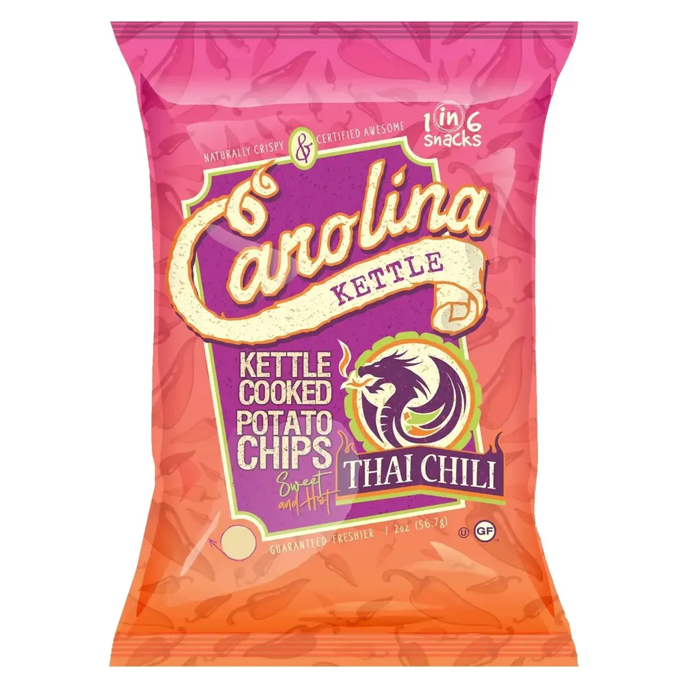 1 in 6 Snacks Carolina Kettle Thai Chili Chips