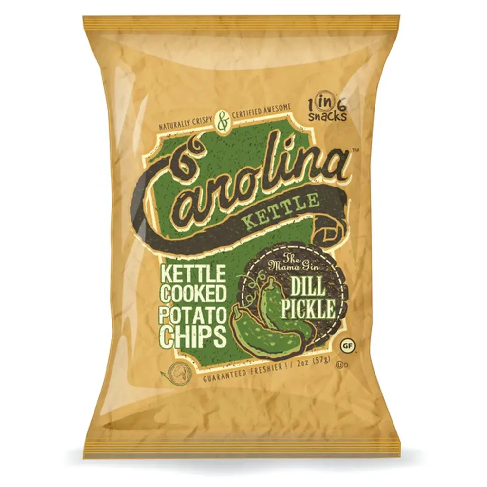 1 in 6 Snacks Carolina Kettle The Mama Gin Dill Pickle Chips