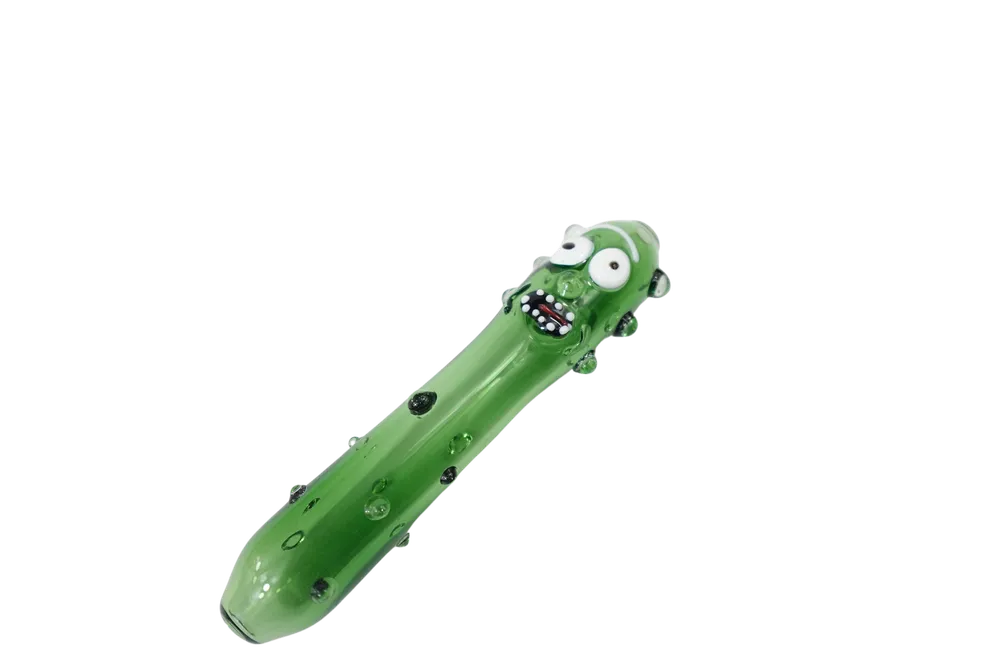 Cloud 8 Cucumber Man Glass Hand Pipe