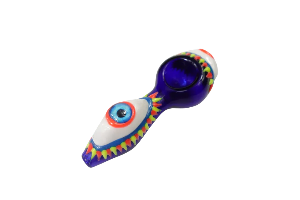 Cloud 8 One Eye Monster Glass Spoon Pipe