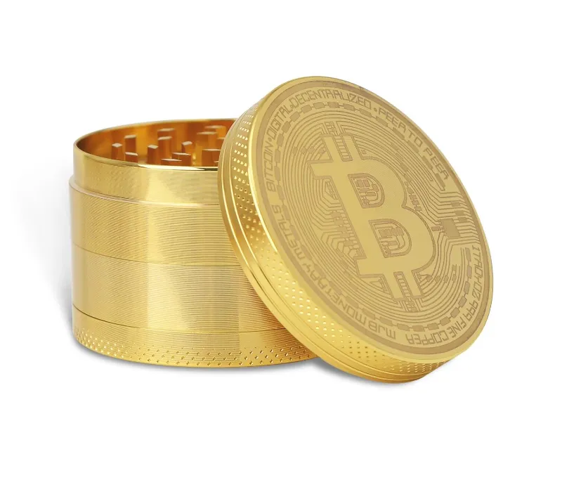 Cloud 8 Zinc Bitcoin 4-Piece Grinder