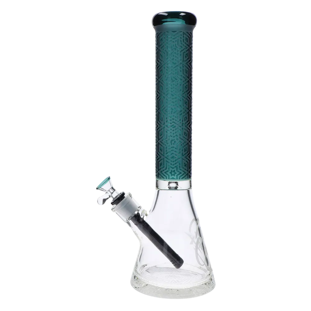 Cloud Cali Inc Cali Cloud X 15-inch Engraved Thick Base Beaker Bong