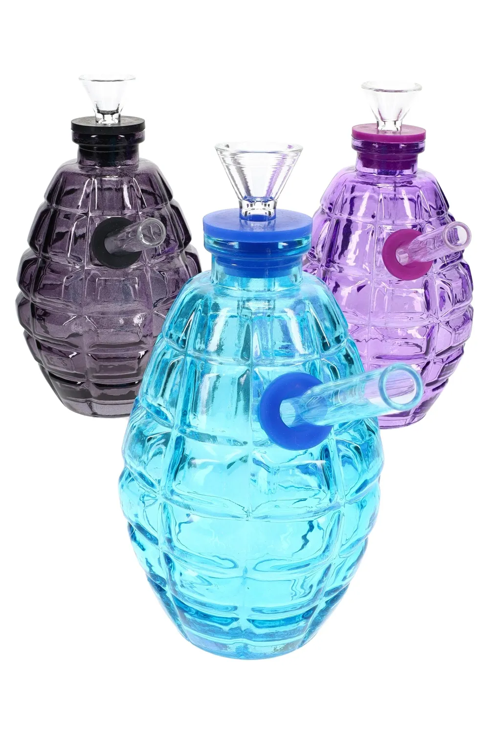 Primate Glass Colored Grenade Bong “Blast Buddy” – 4½″