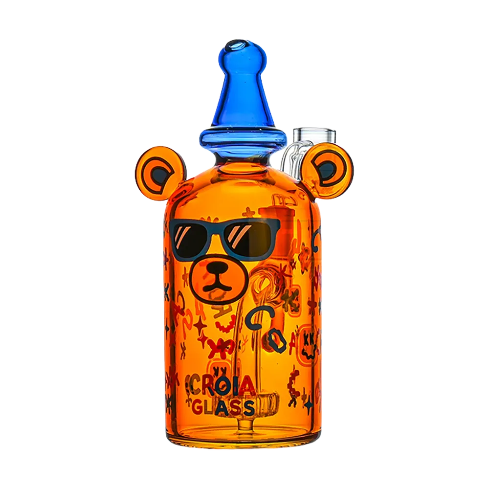 Croia Glass Cool Teddy Bear Dab Rig with Showerhead Perc | Croia Glass