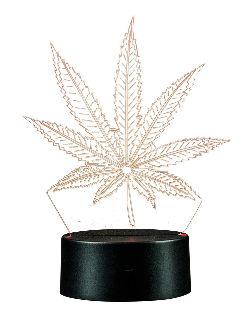 DankStop 3D Cannabis Leaf Lamp