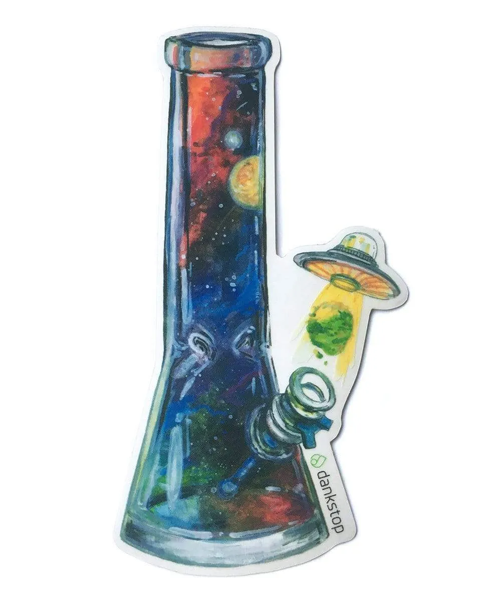 DankStop Cosmic Bong Stickers 2 Pack