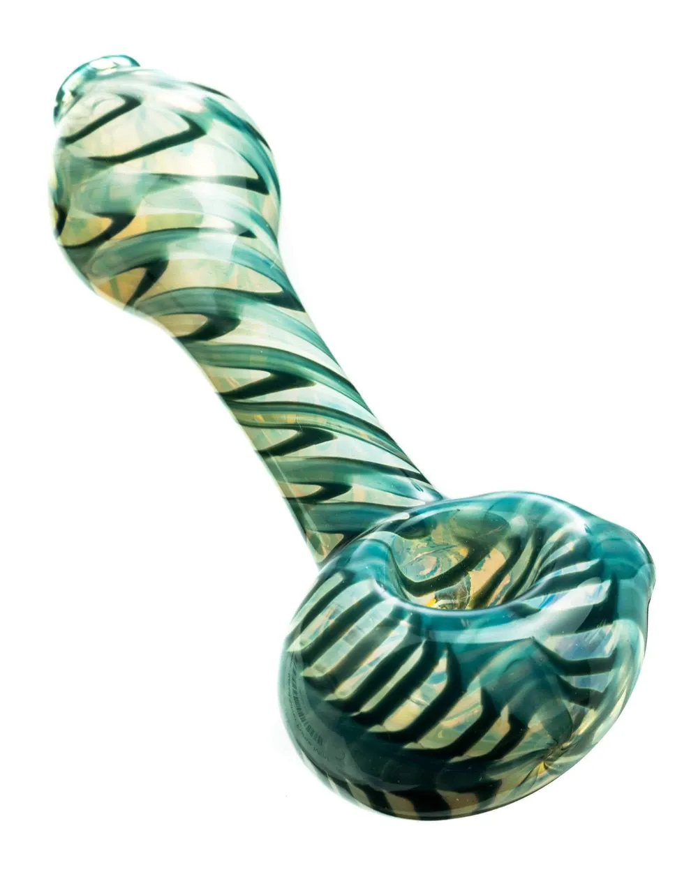 DankStop Raked Silver Fumed Mini Spoon Pipe