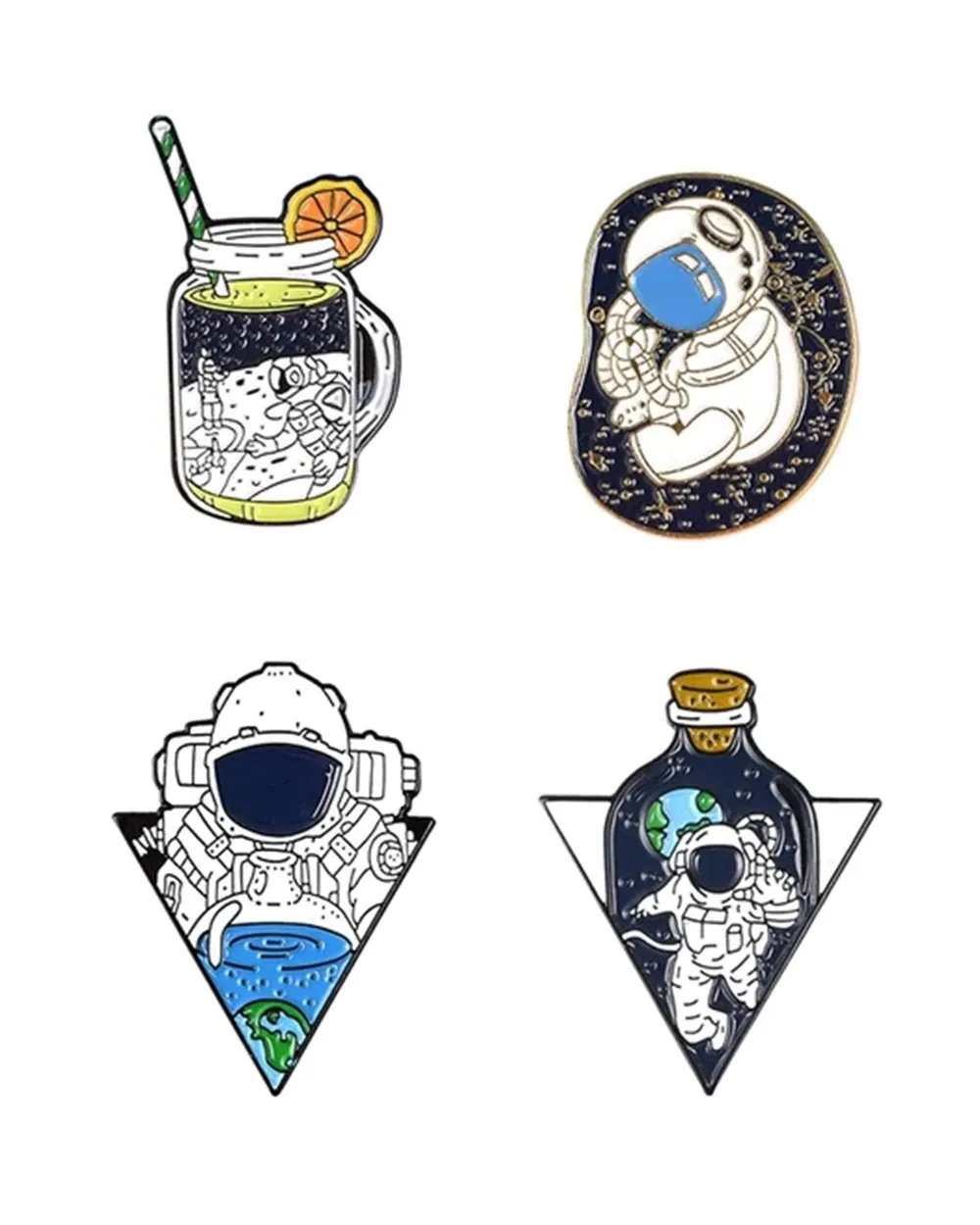 DankStop Space Traveler Enamel Pin 4 Pack