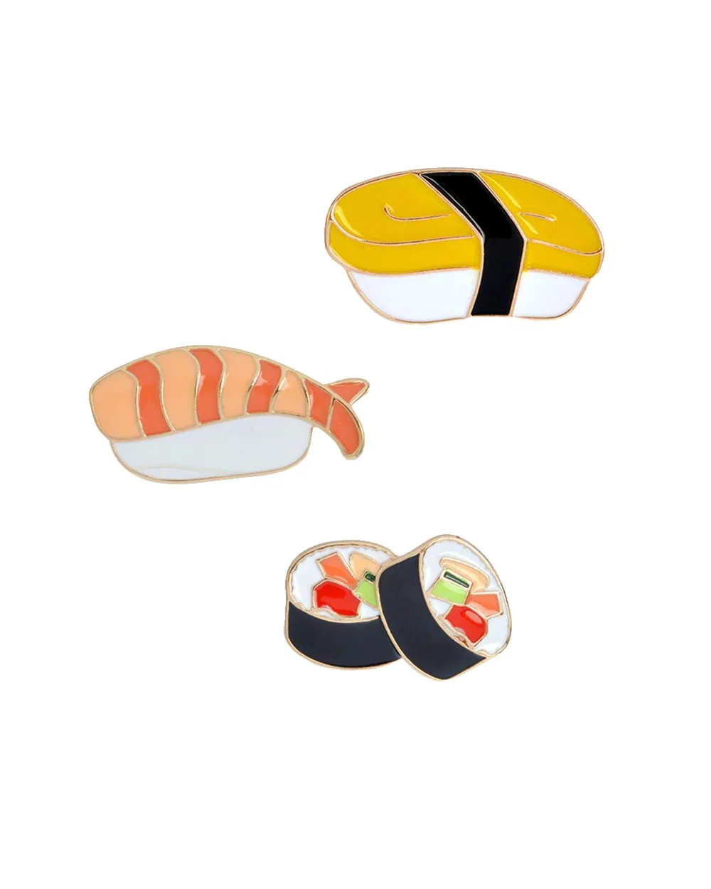 DankStop Sushi Enamel Pin 3 Pack