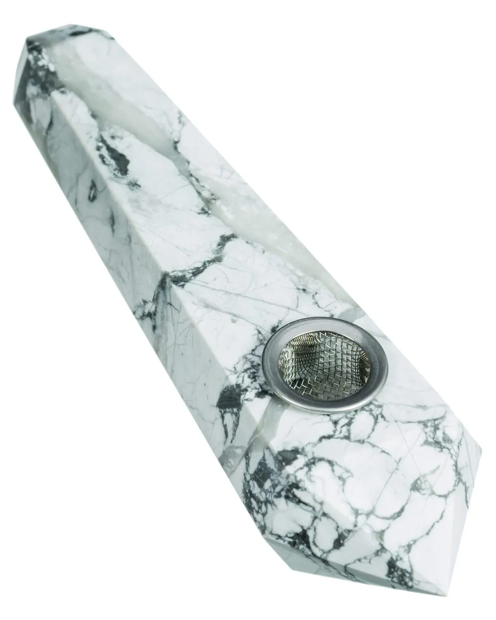 DankStop Howlite Stone Pipe
