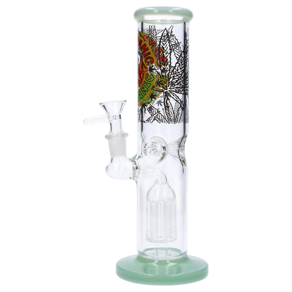 DankStop Do Not Panic Straight Tube with Tree Perc - 10 in