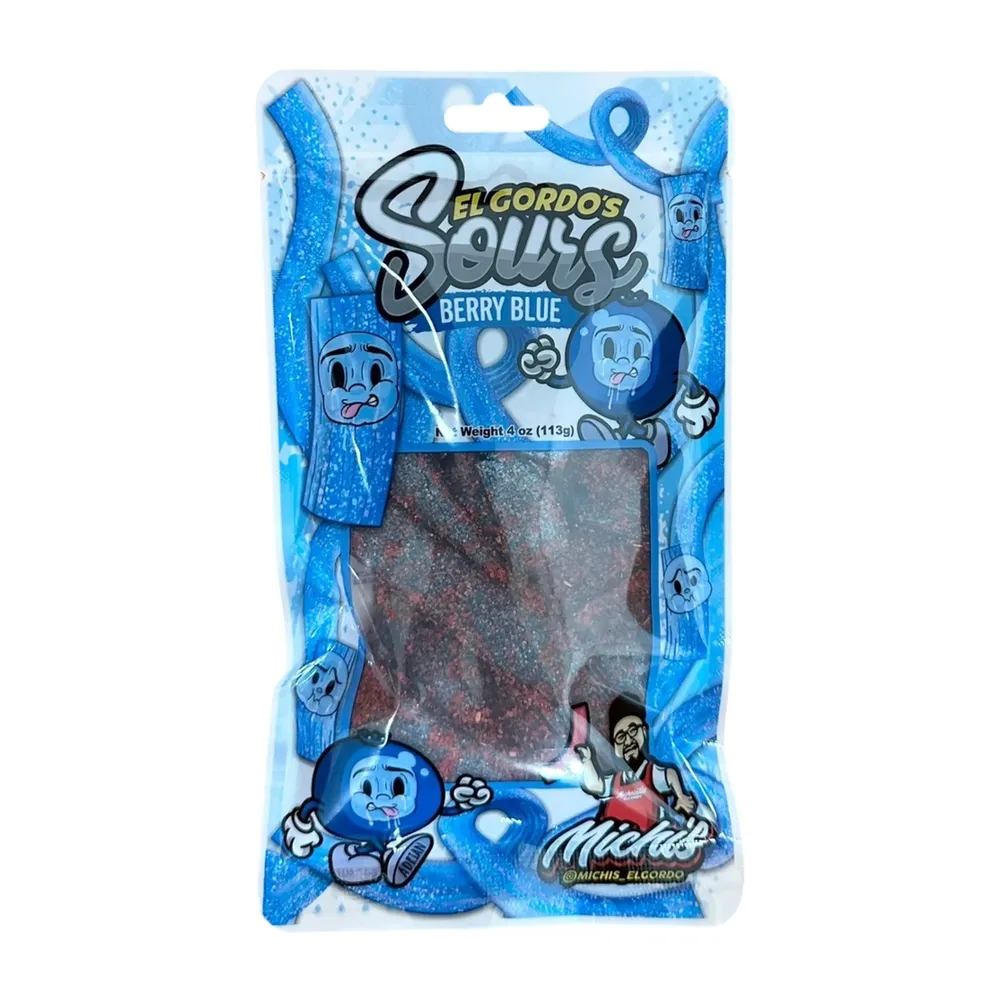 Cow Crack El Gordo Berry Blue Chamoy Sours - 4 oz.