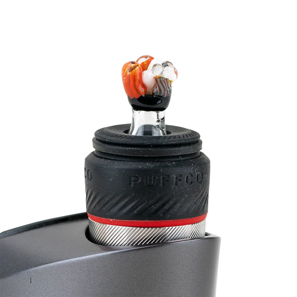 Empire Glassworks Coral PuffCo Peak Pro Glass Ball Cap
