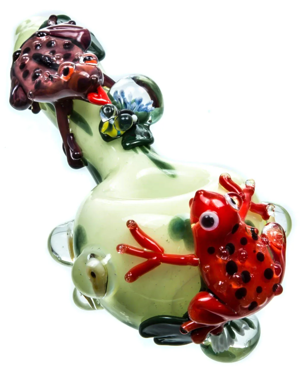 Empire Glassworks Ribbit Spoon Pipe