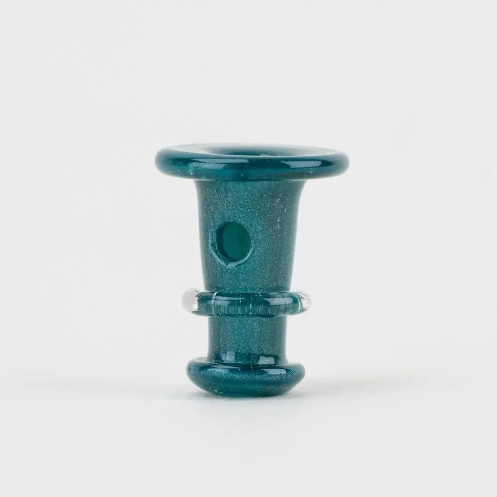 Empire Glassworks PuffCo 'New Peak' & Proxy Glass Joystick Cap - Blue Lagoon