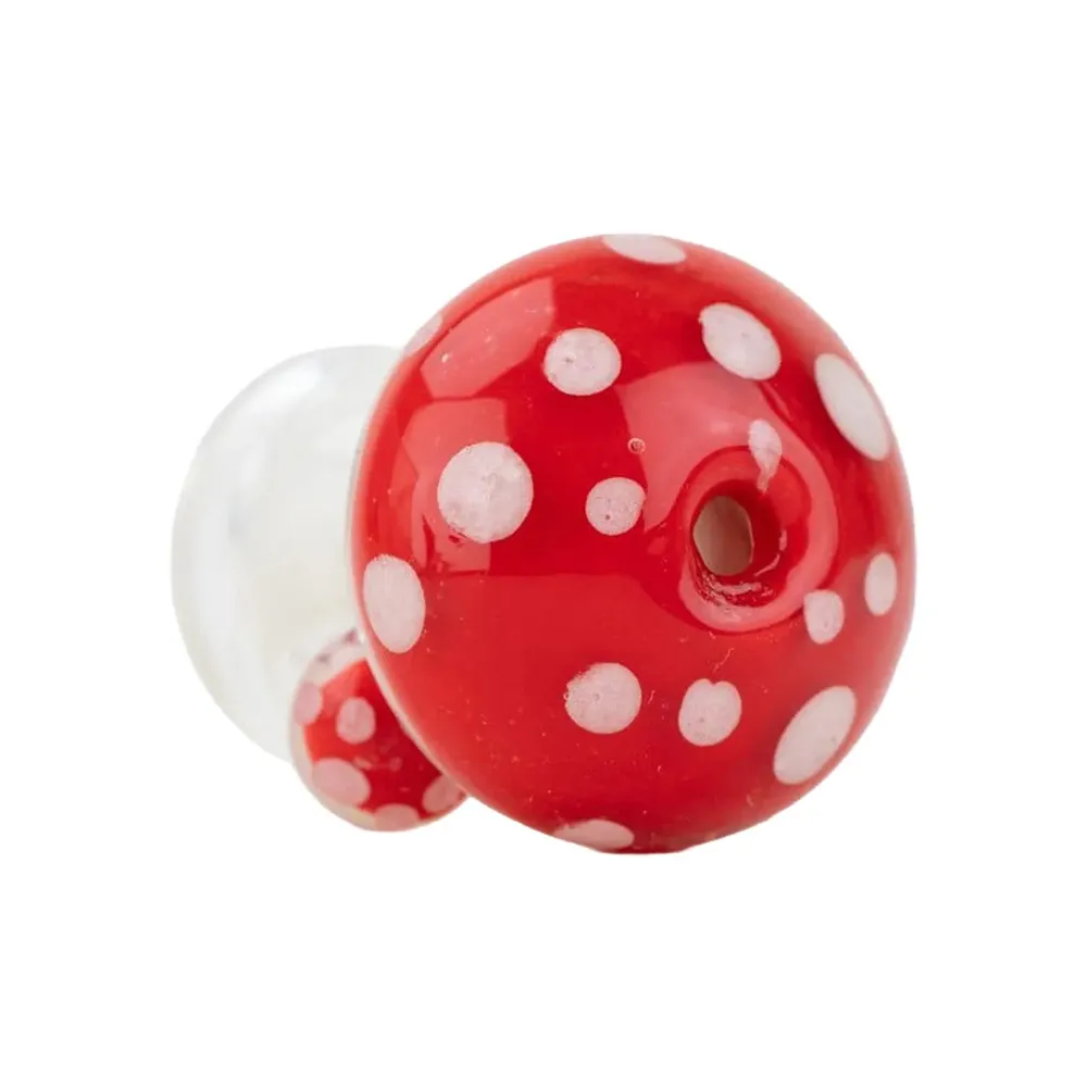 Empire Glassworks PuffCo Pivot Glass Mouthpiece - Red Mushroom