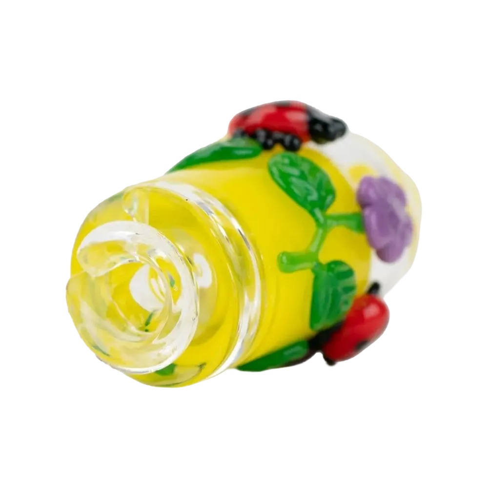 Empire Glassworks Puffco Pivot Glass Mouthpiece - Sunshine Garden