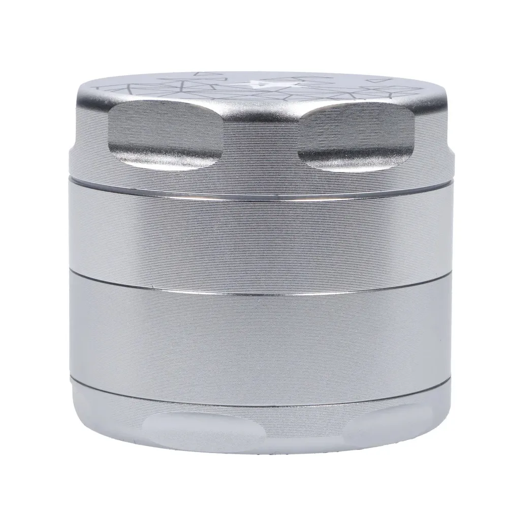 Famous Design-Space Aluminum 3 Stage Grinder-Silver