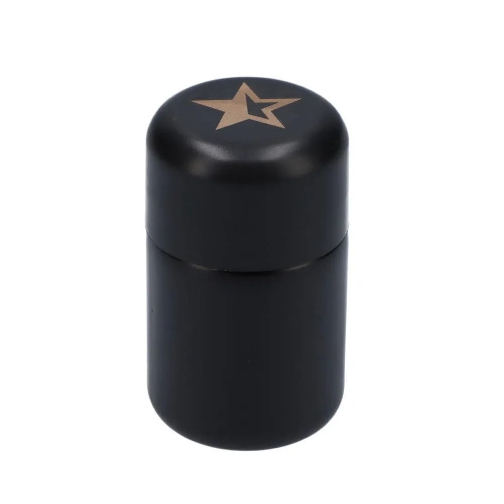 Famous Design Black Glass Stash Jar