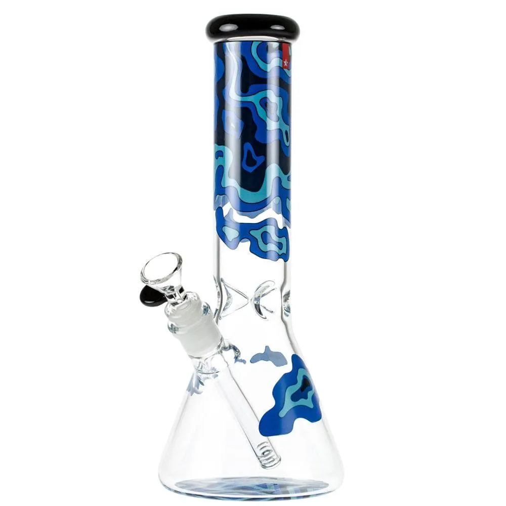 Famous Design Fabric 12" Beaker Bong