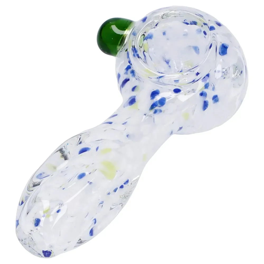 DankStop Frit Glass with Square Mouth Pipe - 3.5 in