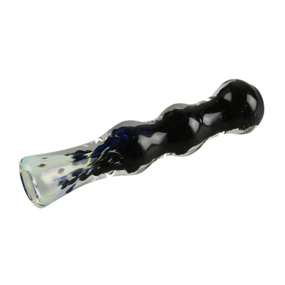 Fritted Fumed Tobacco Taster Glass Pipe - 3.5"