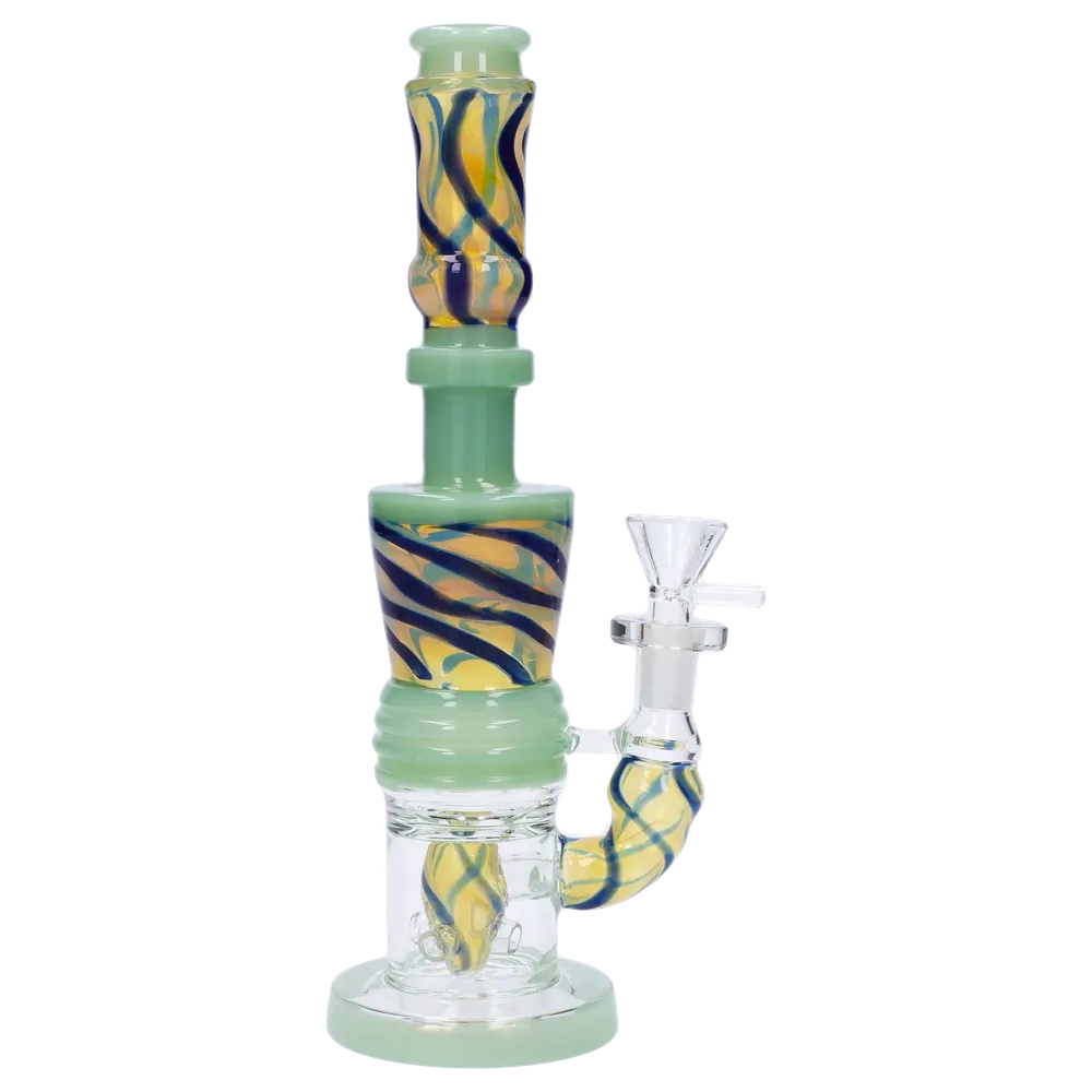 DankStop Galaxy Color Bong with Showerhead Perc - 11 in