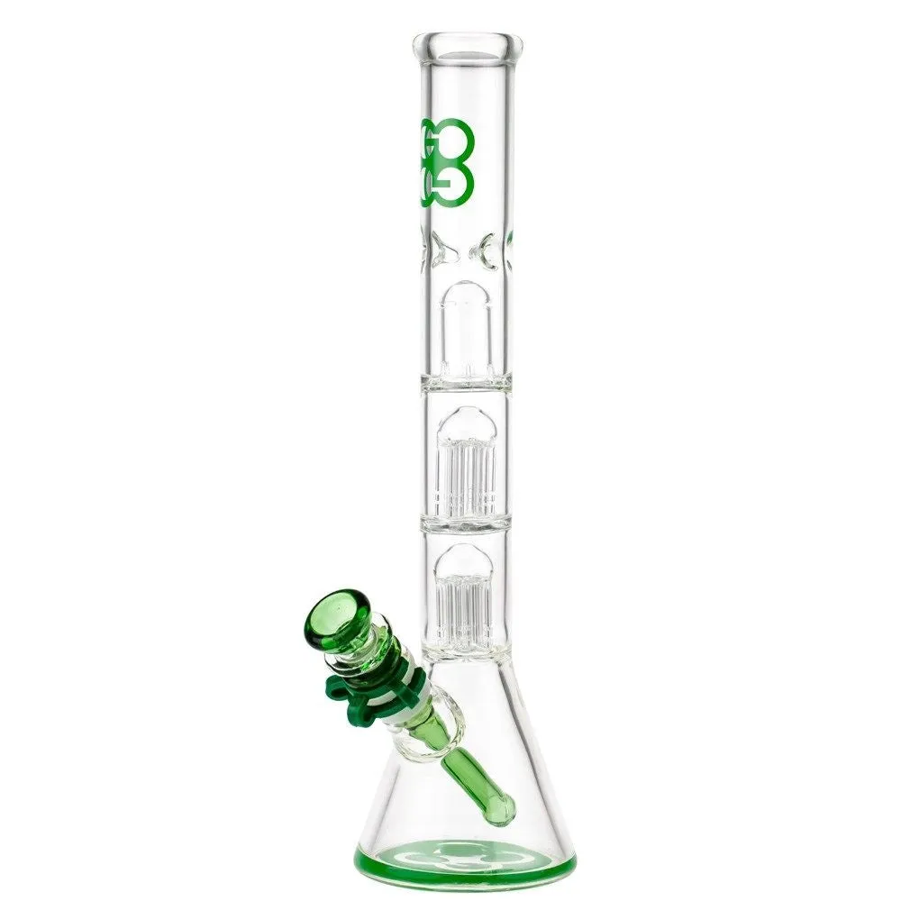 Glasscity Beaker Ice Bong with Double Tree Perc