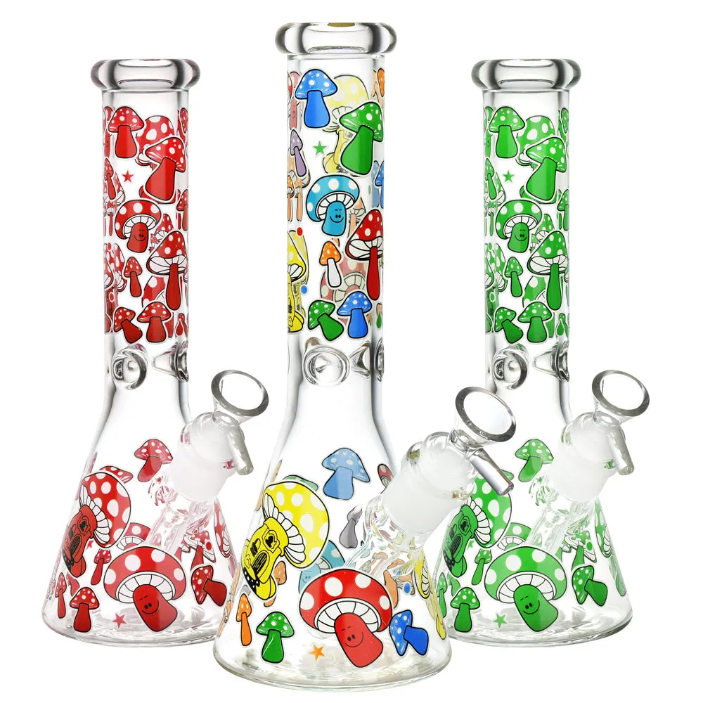 DankStop Glow Mushroom Beaker Bong