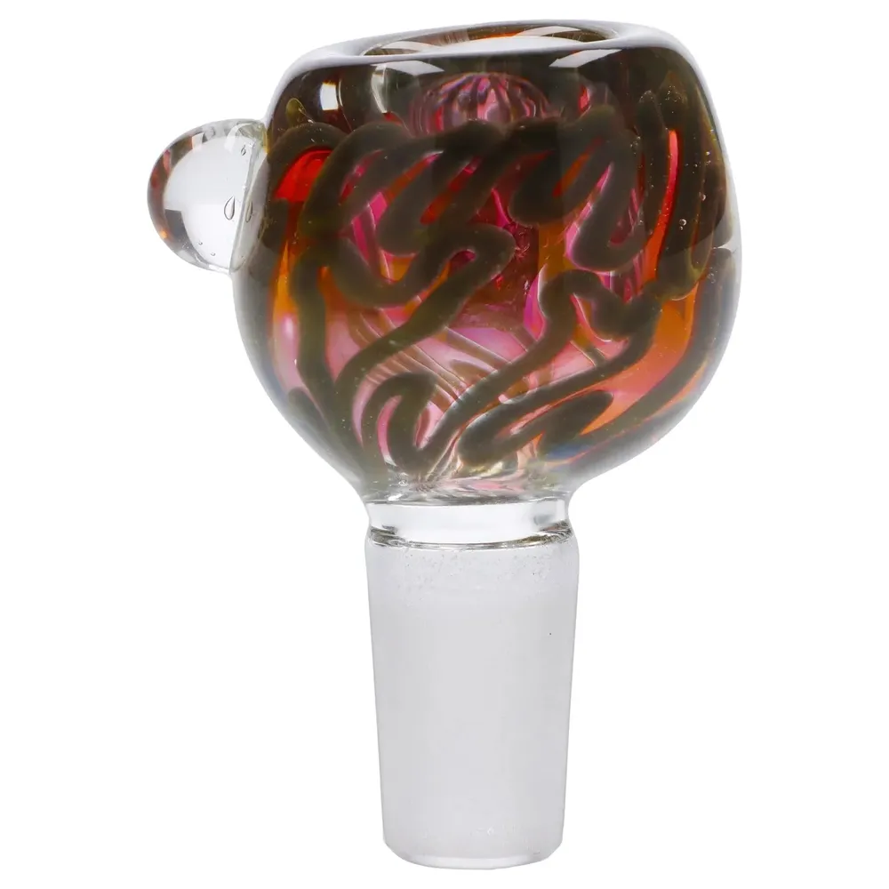 DankStop Gold Fume Color Line Bowl - 14mm
