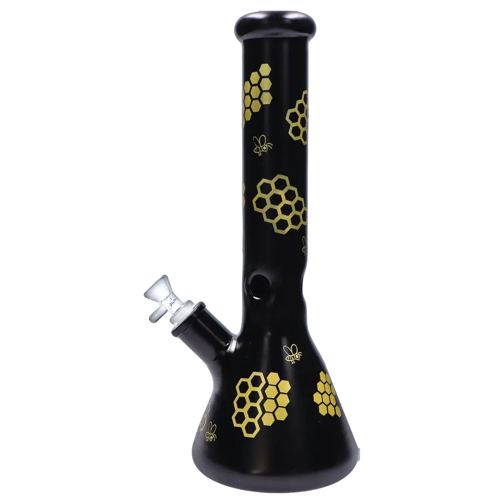 DankStop Honeybee Beaker Bong - 14.7 in.
