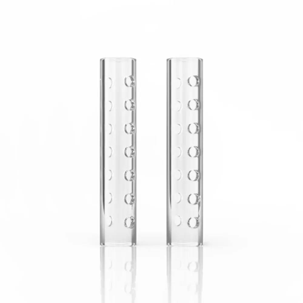Honeybee Herb Hollow Quartz Pillars with Holes